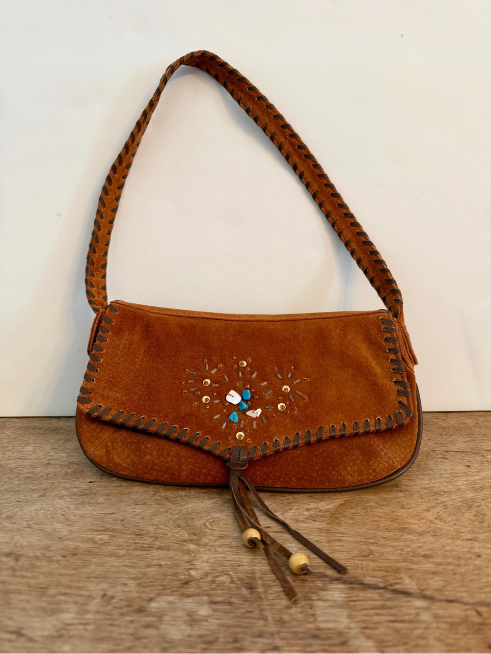 Suede Western Boho Y2K Shoulder Purse